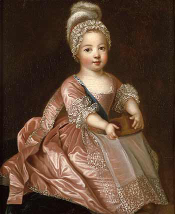 Portrait of Louis XV de France enfant